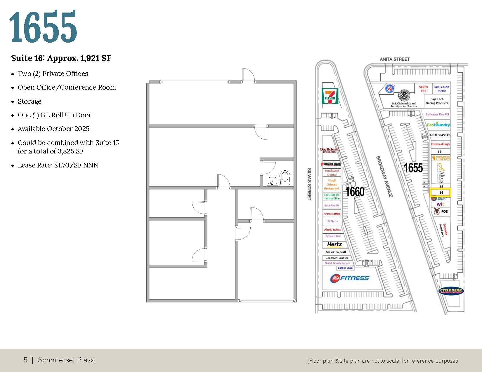 1655-1660 Broadway, Chula Vista, CA à louer Plan d’étage– Image 1 sur 1