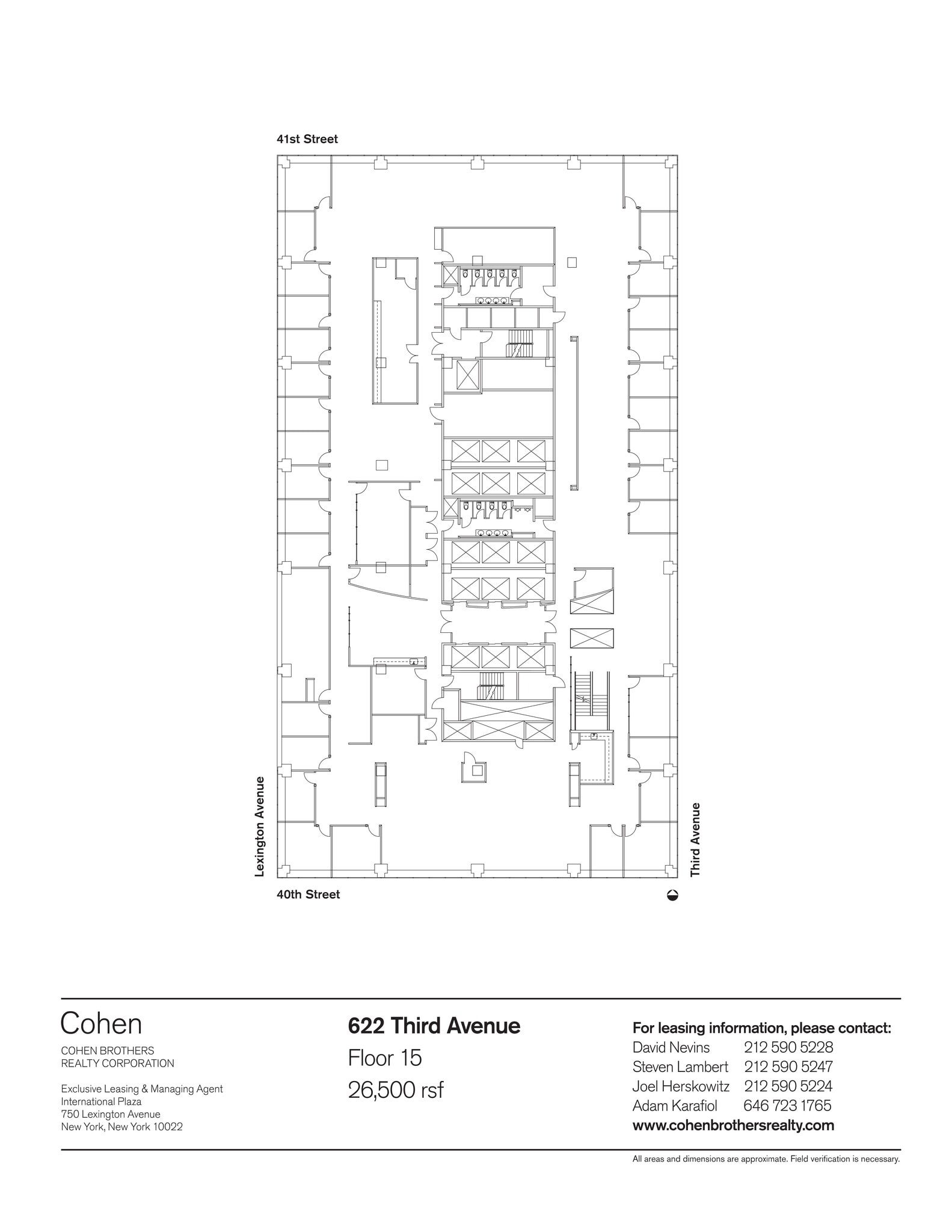 622 Third Ave, New York, NY à louer Plan de site– Image 1 sur 2