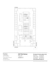 622 Third Ave, New York, NY à louer Plan de site– Image 1 sur 2