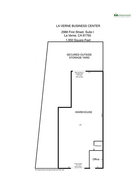 2974-2988 First St, La Verne, CA à louer - Plan d’étage – Image 3 sur 12