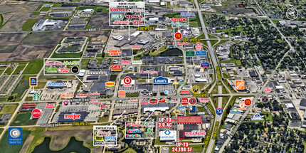 Marketview Dr, Champaign, IL - VUE AÉRIENNE  vue de carte