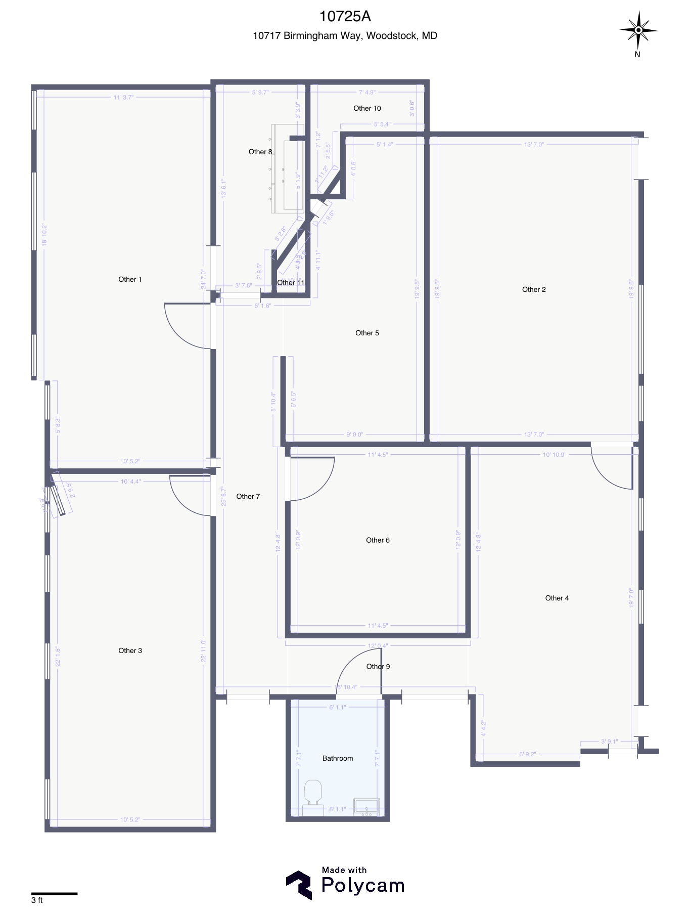 10707-10753 Birmingham Way, Woodstock, MD à louer Plan d’étage– Image 1 sur 1