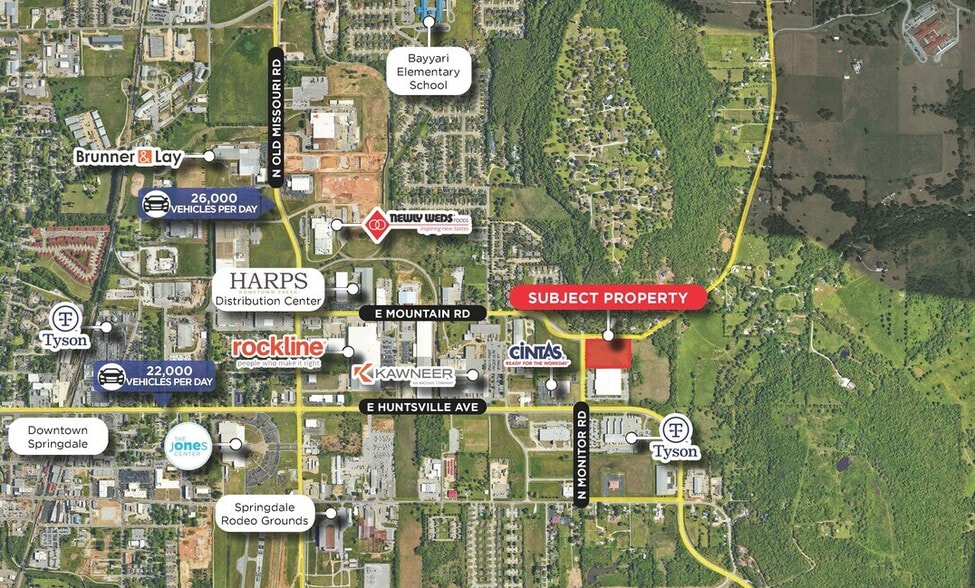 Monitor Rd, Springdale, AR à vendre - Aérien – Image 2 sur 2