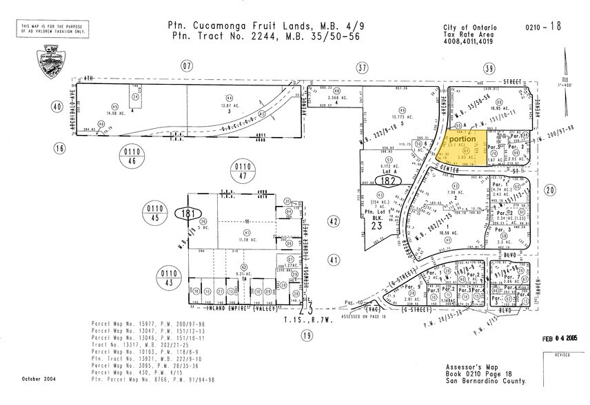 3333 Concours, Ontario, CA à vendre - Plan cadastral – Image 3 sur 4