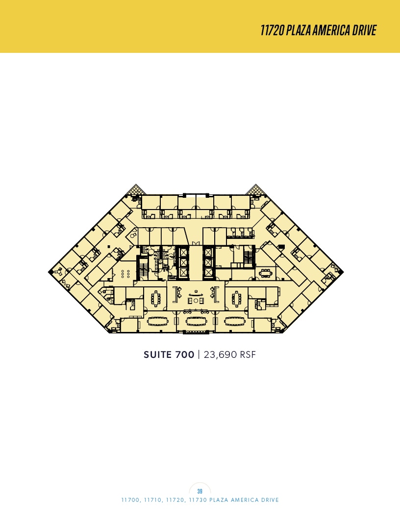 11700 Plaza America Dr, Reston, VA à louer Plan d’étage– Image 1 sur 1