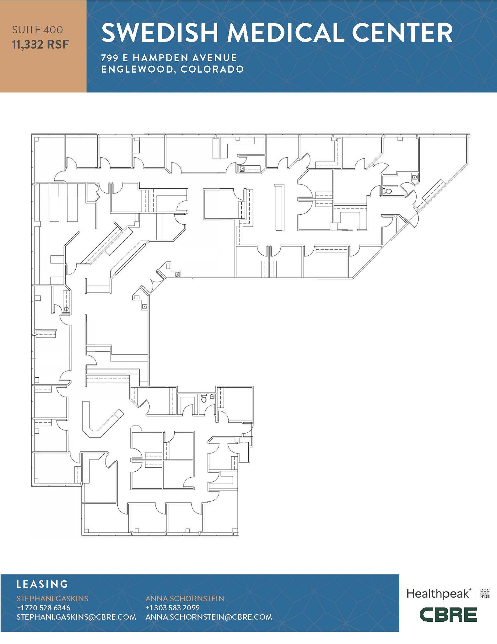 701 E Hampden Ave, Englewood, CO à louer Plan d’étage– Image 1 sur 1