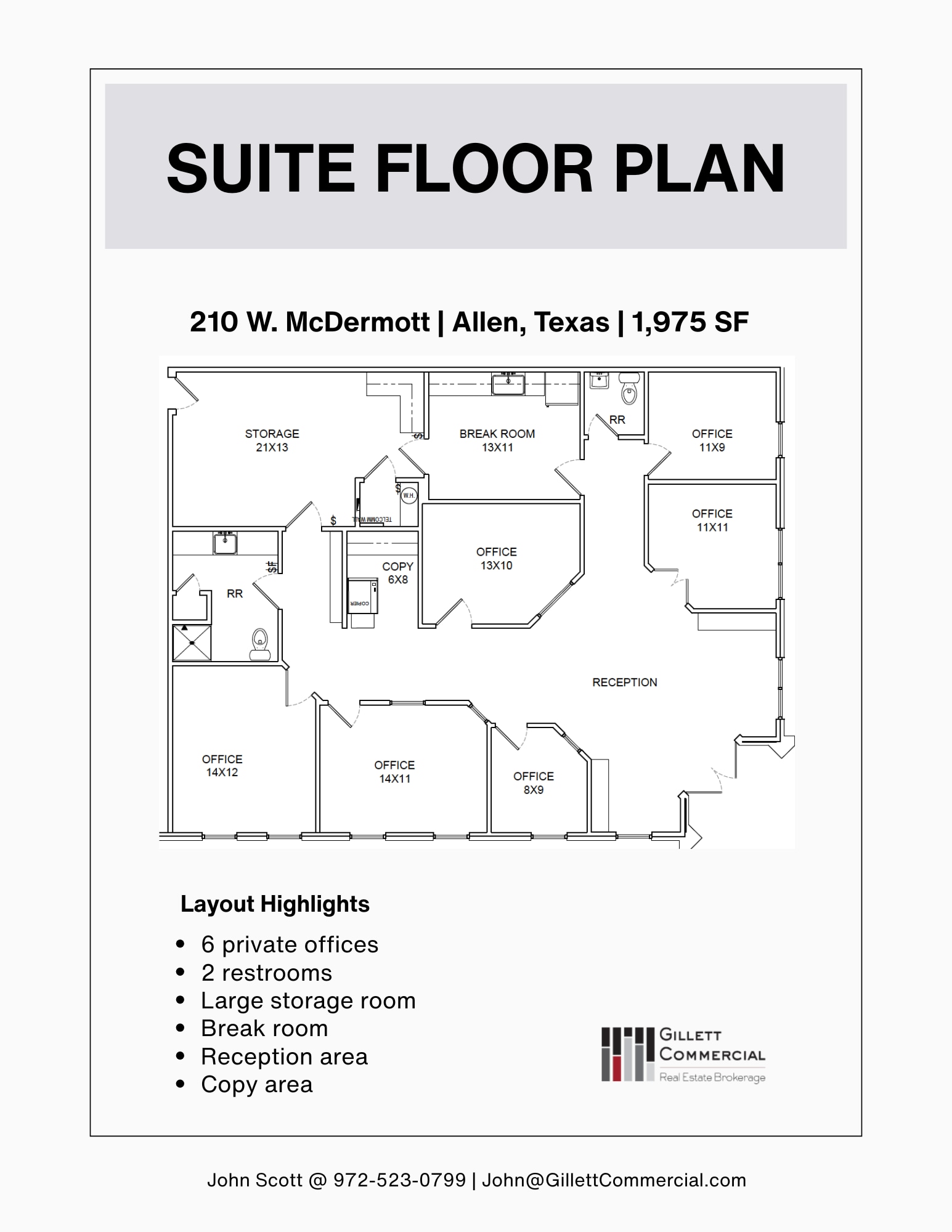 210 W McDermott Dr, Allen, TX à louer Plan d’étage– Image 1 sur 1