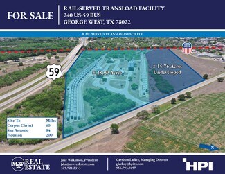 Plus de détails pour 240 US-59 BUS, George West, TX - Industriel/Logistique à vendre