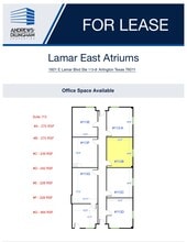 1601 E Lamar Blvd, Arlington, TX à louer Plan d’étage– Image 1 sur 1