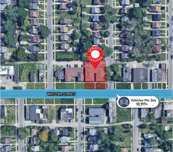 10400 Whittier St, Detroit, MI - VUE AÉRIENNE  vue de carte