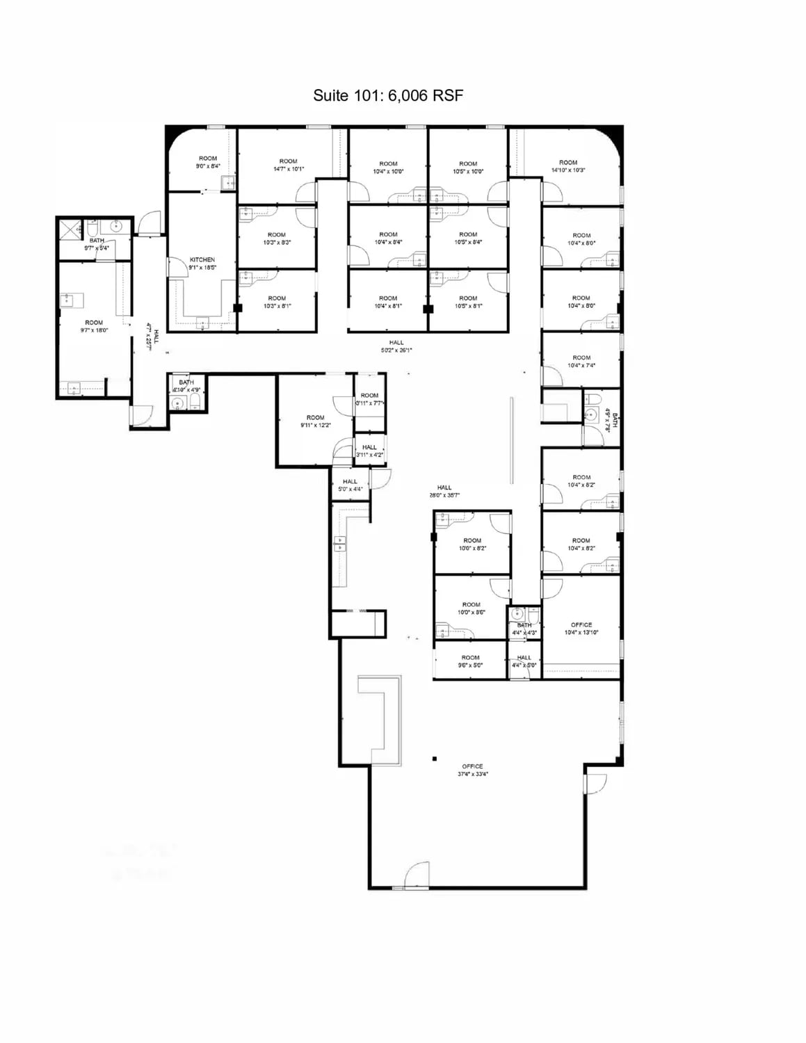 2801 Parklawn Dr, Midwest City, OK à louer Plan d’étage– Image 1 sur 1