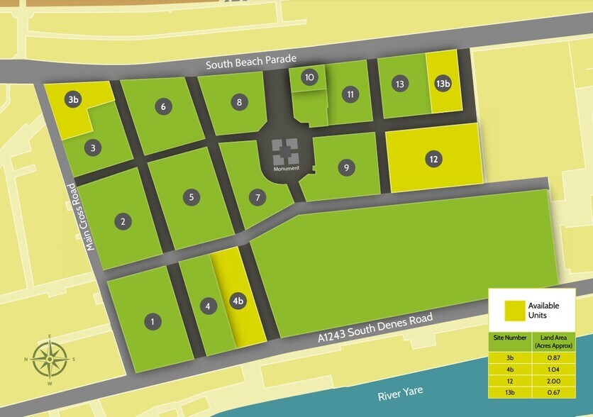 South Denes Rd, Great Yarmouth à louer - Plan de site – Image 2 sur 2