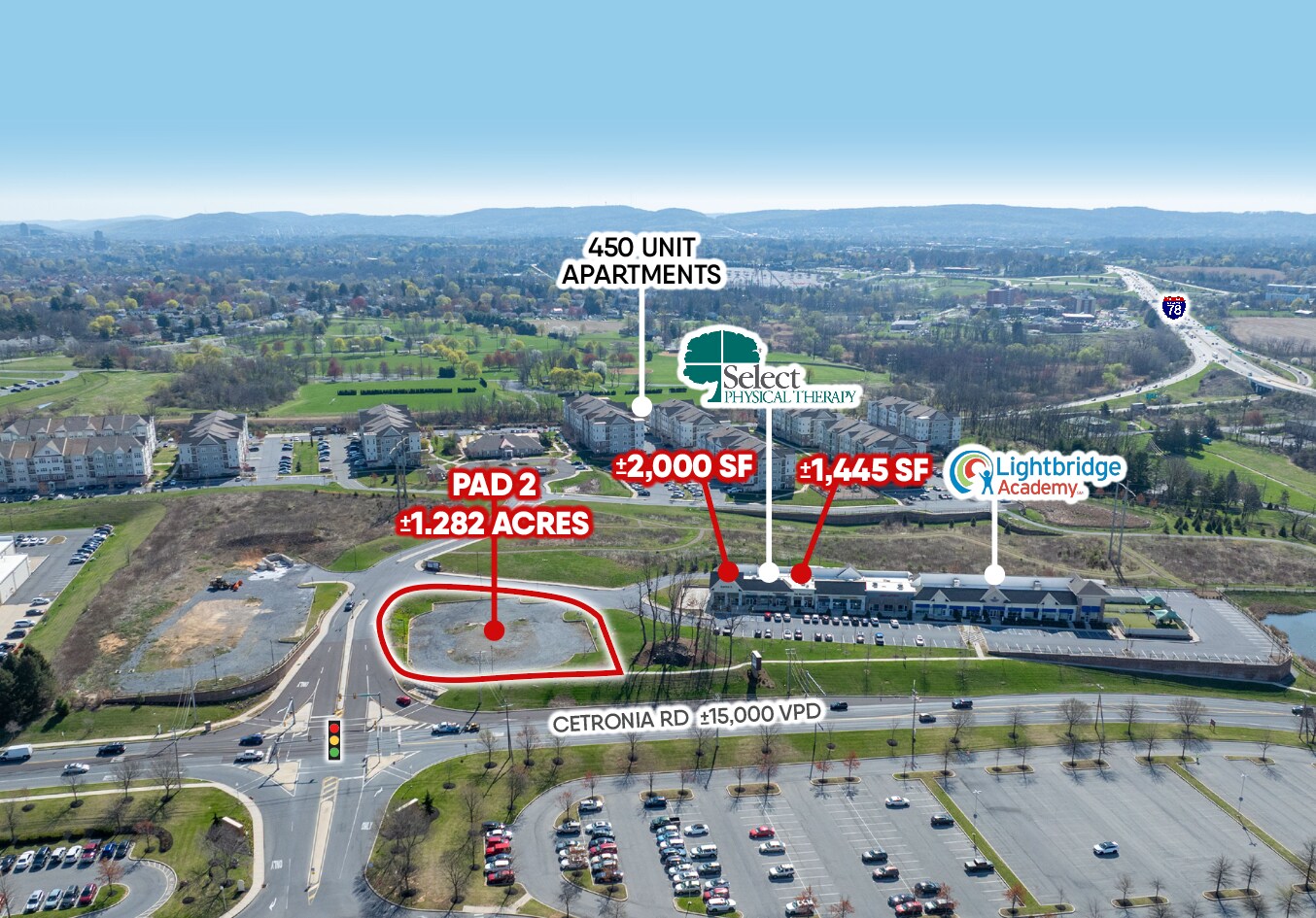 249-289 Cetronia Rd, Allentown, PA à louer Photo principale– Image 1 sur 9