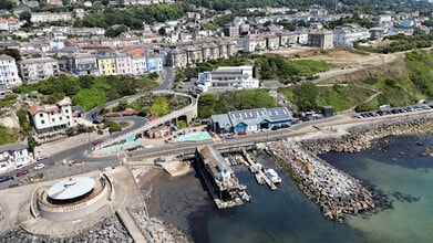 Pier St, Ventnor, IOW - Vue aérienne vue de carte - Image1