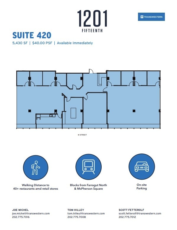 1201 15th St NW, Washington, DC à louer Plan d’étage– Image 1 sur 1