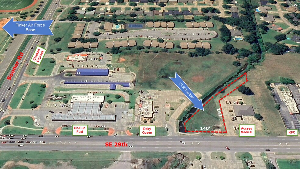 5350 29th St, Del City, OK à vendre - Plan de site – Image 2 sur 3