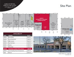 4310-4350 Mills Cir, Ontario, CA à louer Plan de site– Image 1 sur 2