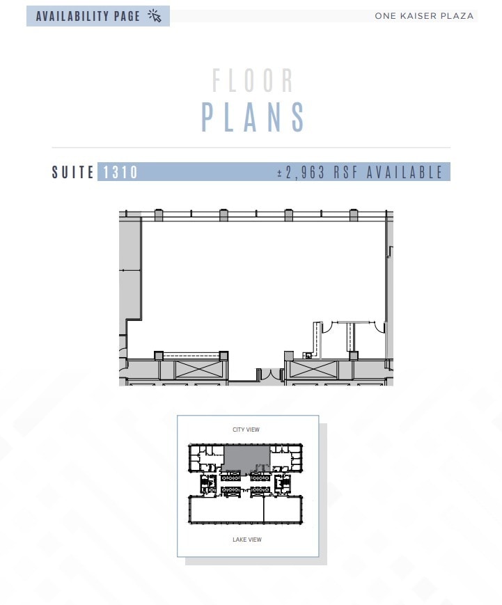 1 Kaiser Plz, Oakland, CA à louer Plan d’étage– Image 1 sur 1