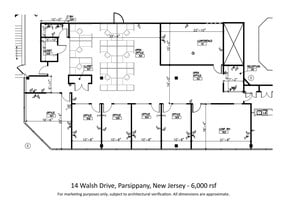 14 Walsh Dr, Parsippany, NJ à louer Plan de site– Image 1 sur 1