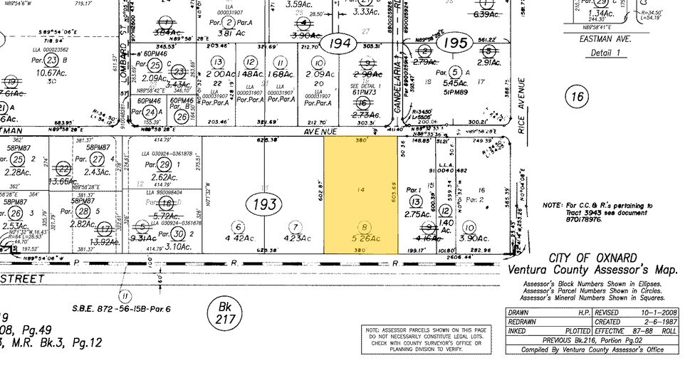 2350-2380 Eastman Ave, Oxnard, CA à louer - Plan cadastral – Image 3 sur 13