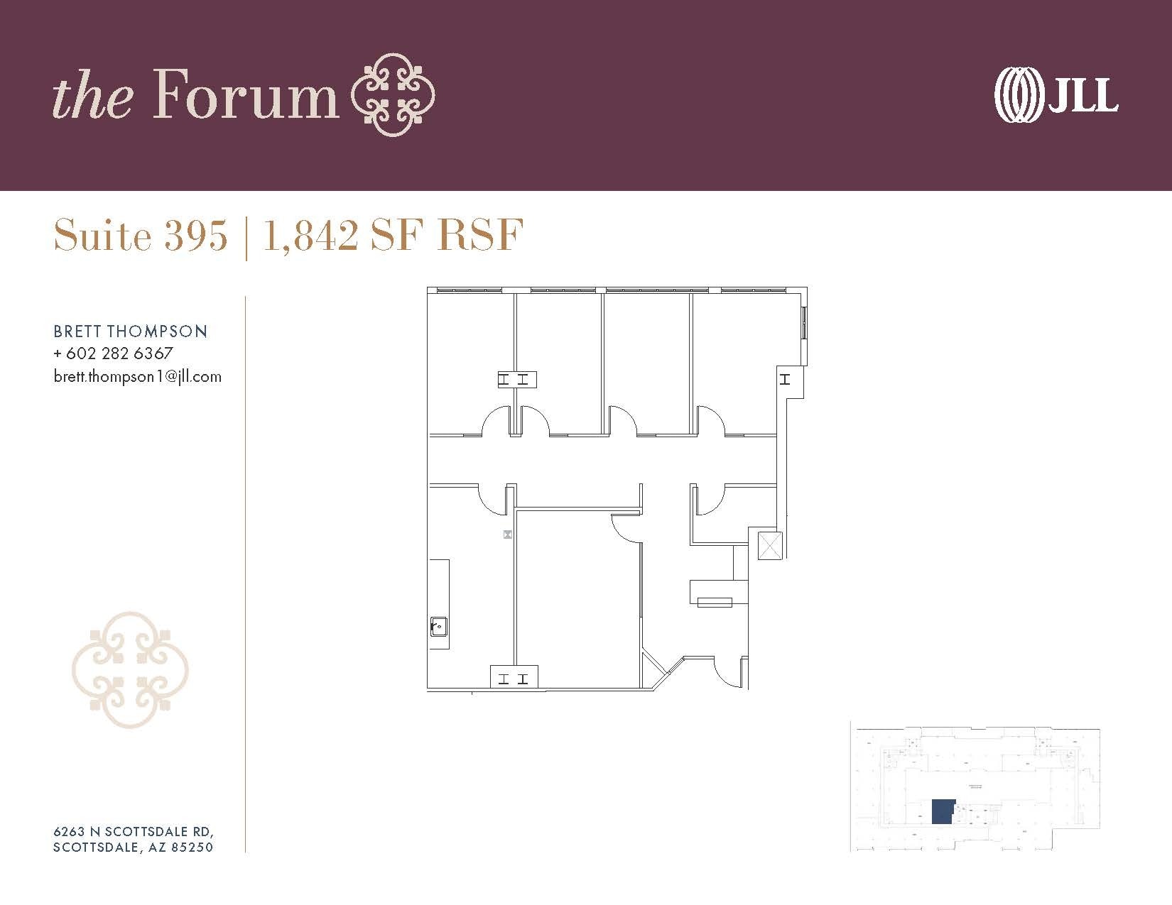 6263 N Scottsdale Rd, Scottsdale, AZ à louer Plan d’étage– Image 1 sur 1