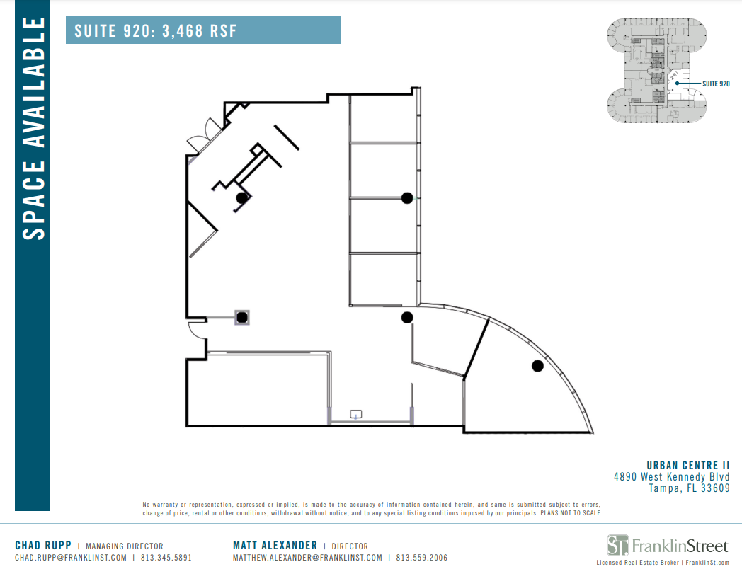 4830 W Kennedy Blvd, Tampa, FL à louer Plan d’étage type– Image 1 sur 1