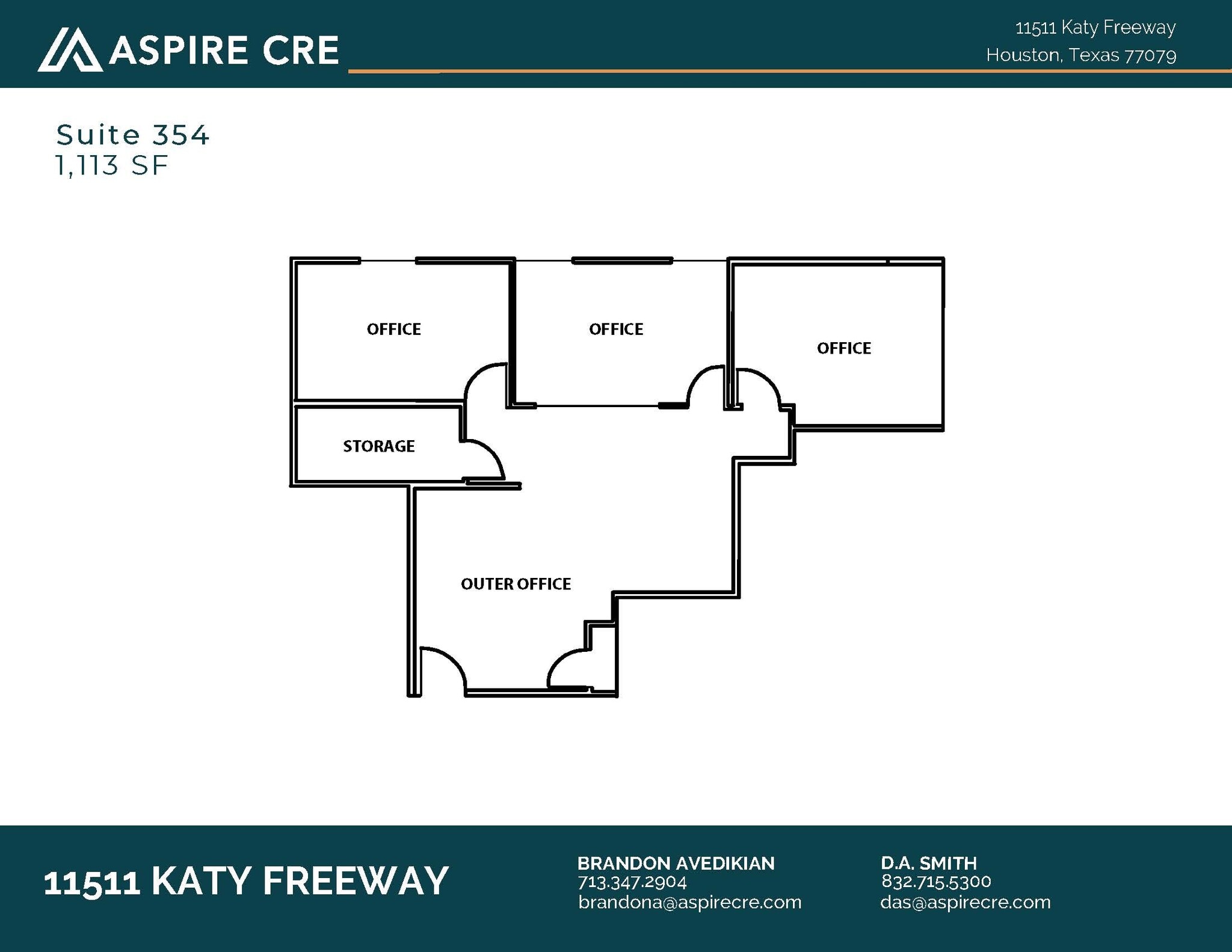 11511 Katy Fwy, Houston, TX à louer Plan d’étage– Image 1 sur 1