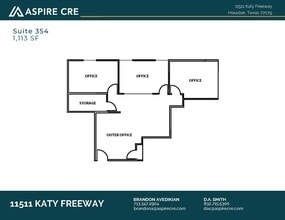 11511 Katy Fwy, Houston, TX à louer Plan d’étage– Image 1 sur 1