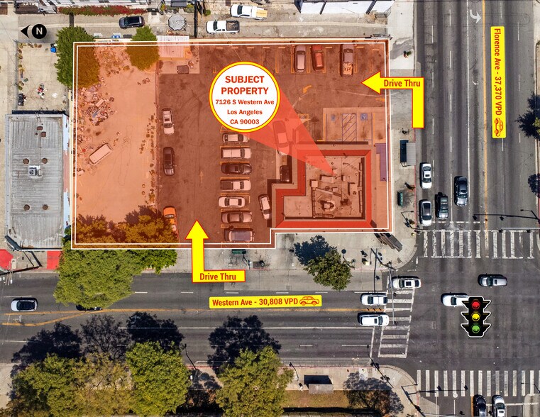 7106 S Western Ave, Los Angeles, CA à vendre - Aérien – Image 2 sur 6