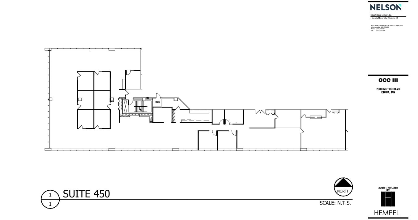 7300 Metro Blvd, Edina, MN à louer Plan d’étage– Image 1 sur 1