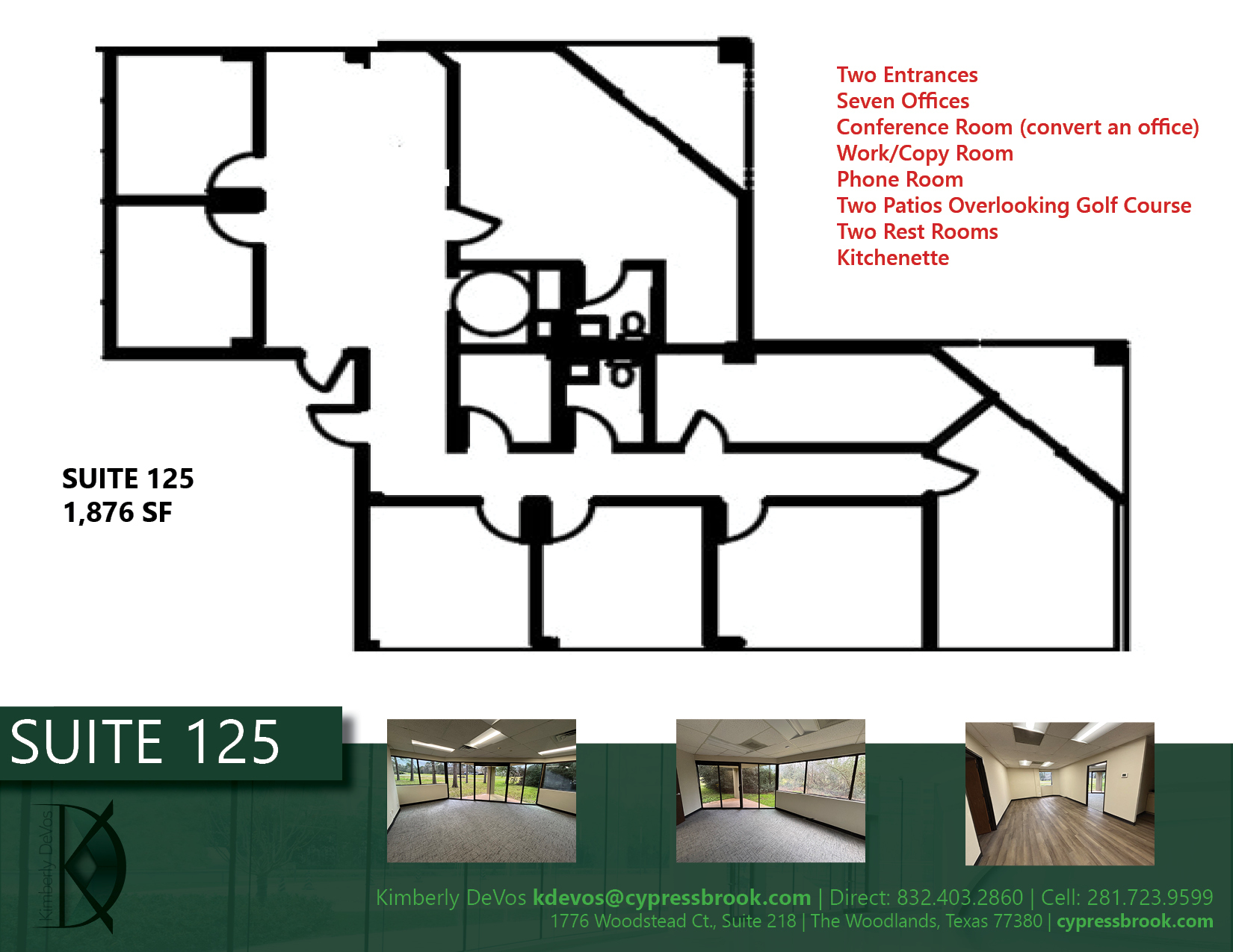 1776 Woodstead Ct, The Woodlands, TX à louer Plan d’étage– Image 1 sur 7