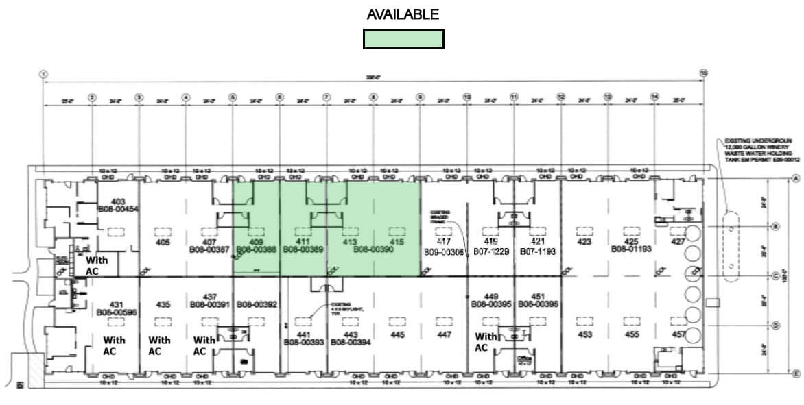 401-457 Gateway Rd, Napa, CA à louer Plan d’étage– Image 1 sur 1
