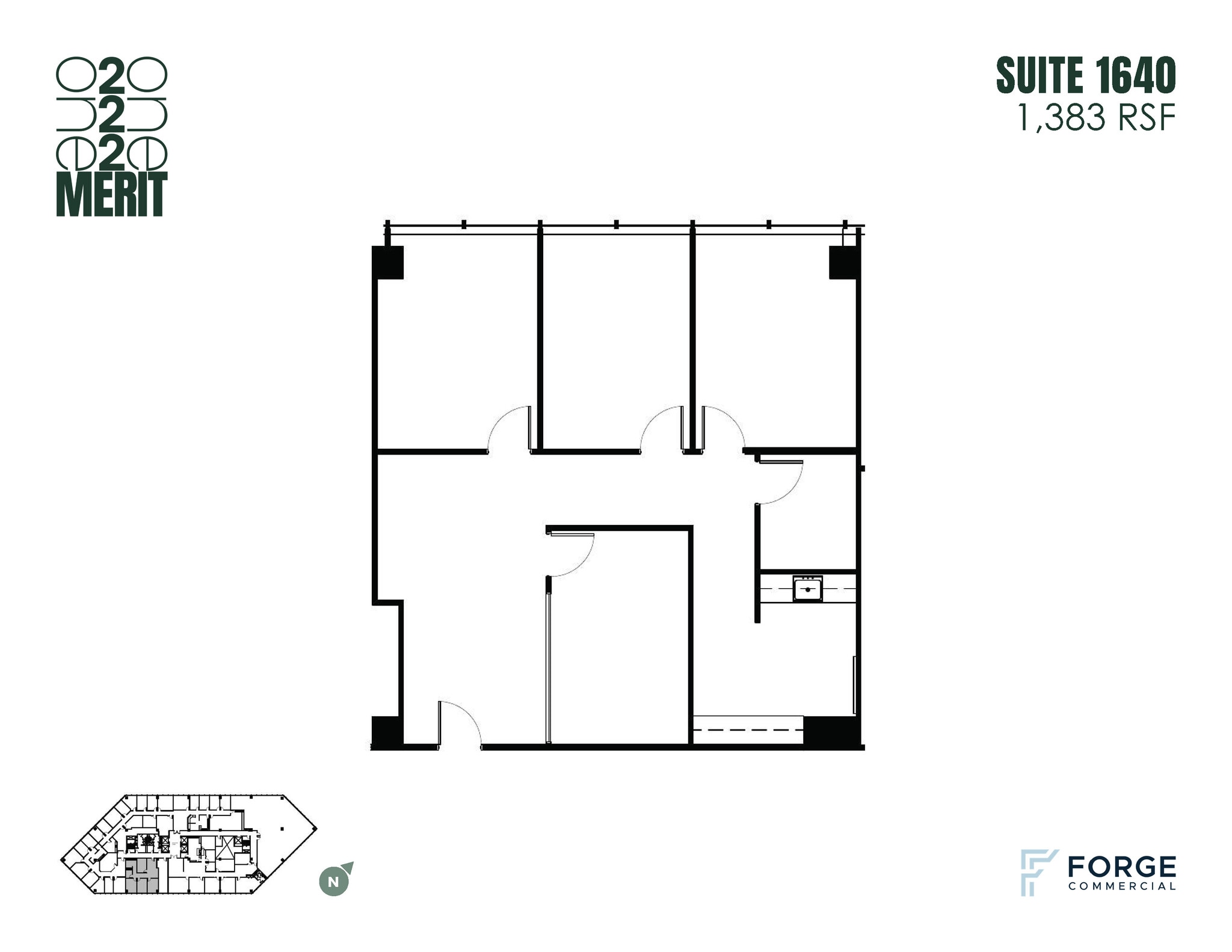 12221 Merit Dr, Dallas, TX à louer Plan d’étage– Image 1 sur 1