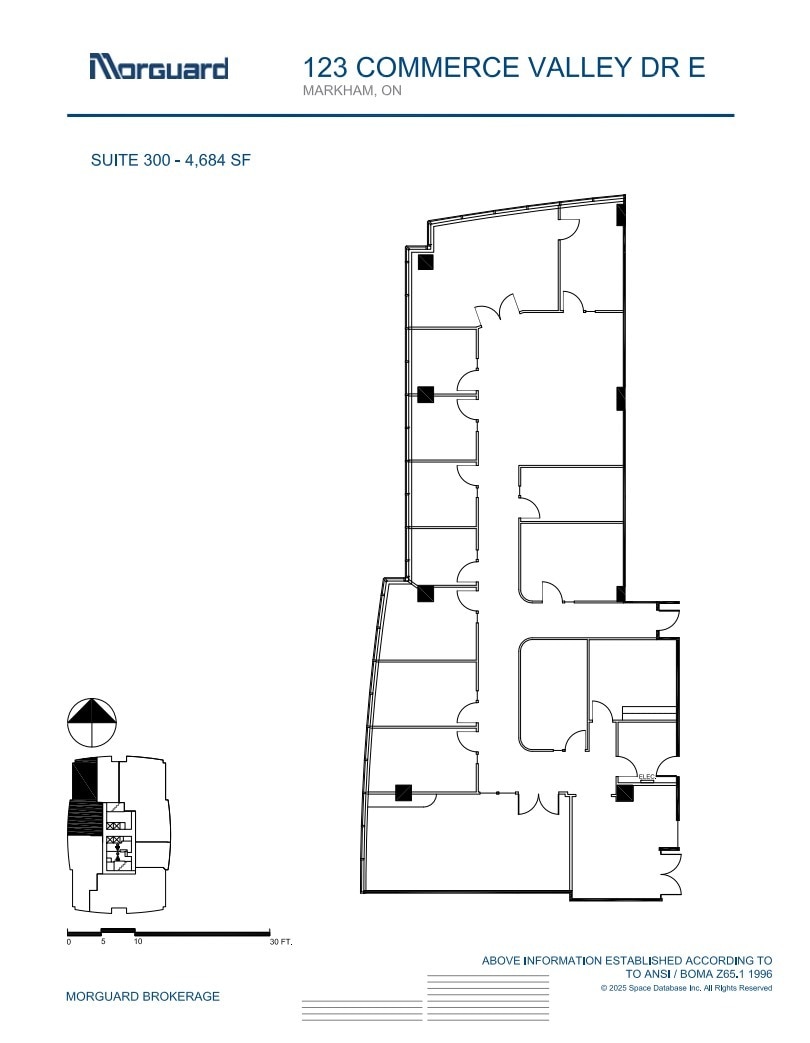 123 Commerce Valley Dr E, Markham, ON à louer Plan d’étage– Image 1 sur 1