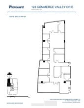 123 Commerce Valley Dr E, Markham, ON à louer Plan d’étage– Image 1 sur 1
