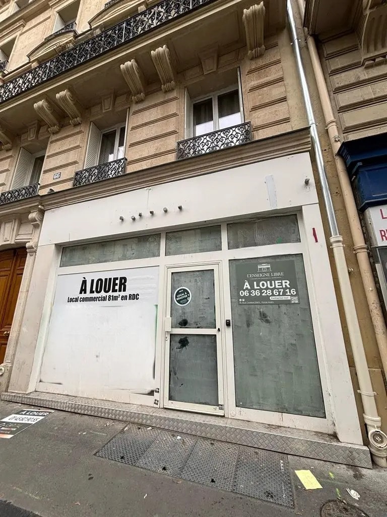 Local commercial dans Paris à louer Photo de l’immeuble– Image 1 sur 7