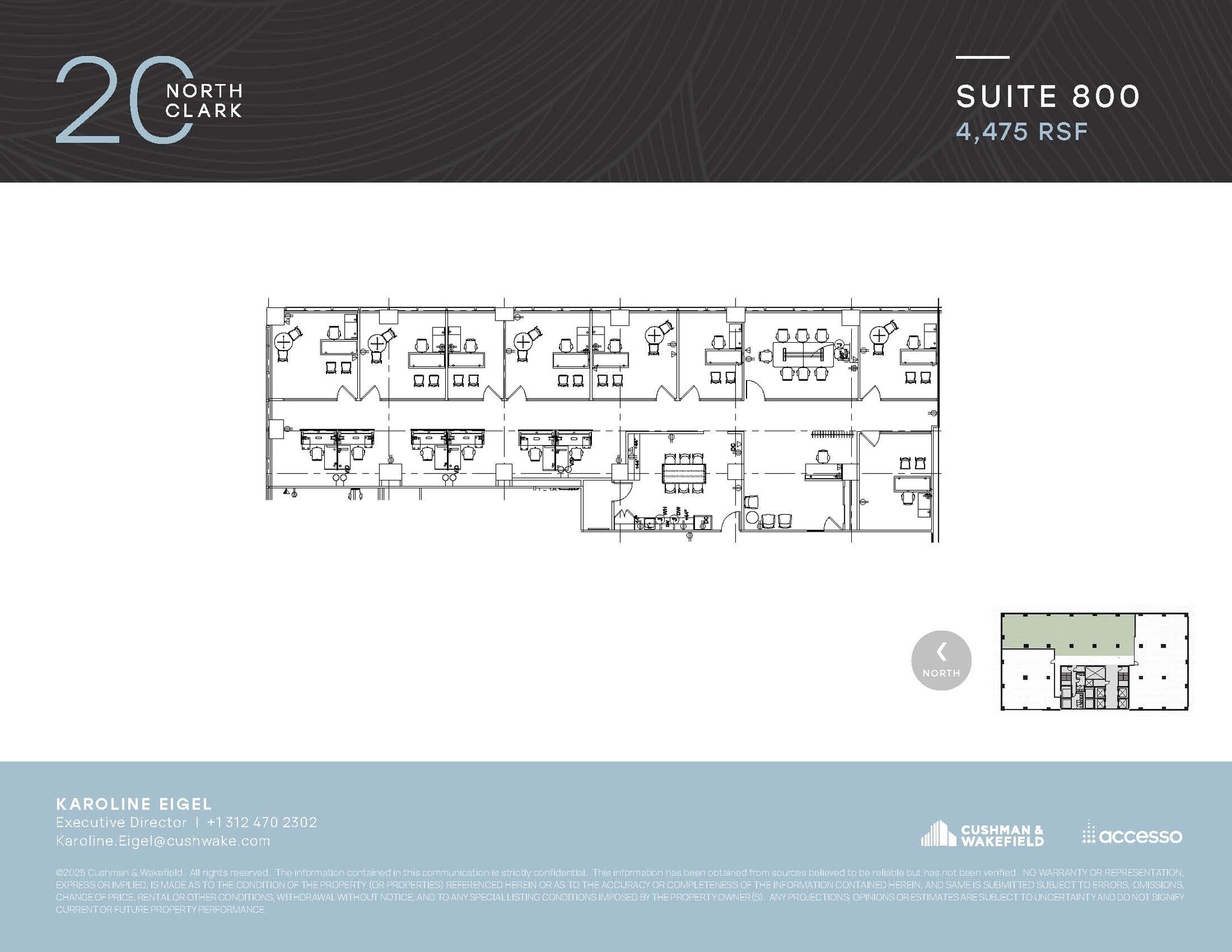 20 N Clark St, Chicago, IL à louer Plan d’étage– Image 1 sur 1