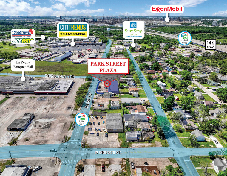 614 Park St, Baytown, TX à louer - Photo de l’immeuble – Image 2 sur 3
