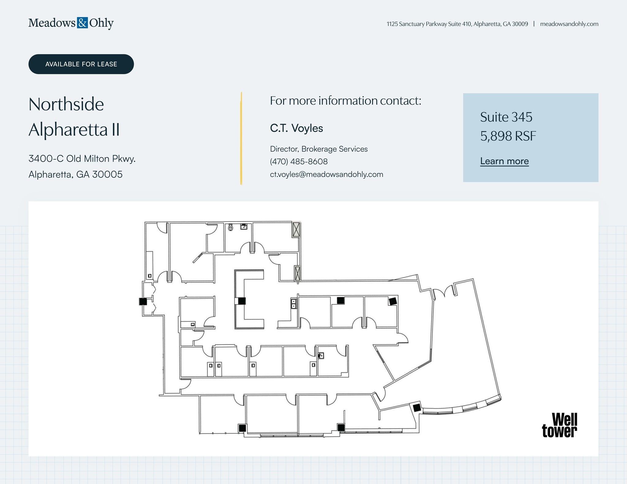 3400 Old Milton Pky, Alpharetta, GA à louer Plan de site– Image 1 sur 9