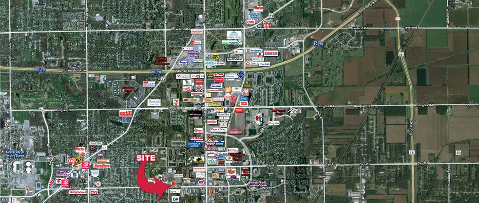 W Edison Rd, Mishawaka, IN à vendre - Aérien – Image 2 sur 3