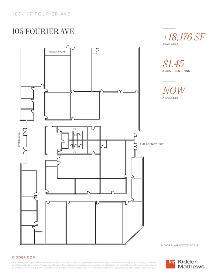 105 Fourier Ave, Fremont, CA à louer Plan d’étage– Image 1 sur 1