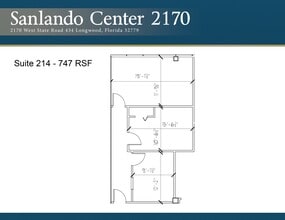 2170 W State Road 434, Longwood, FL à louer Plan de site– Image 1 sur 1