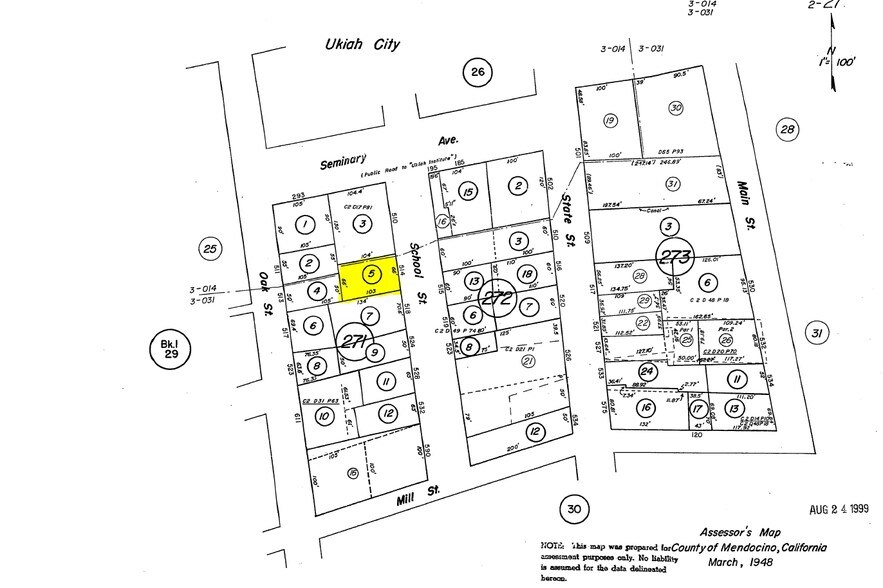514 S School St, Ukiah, CA à louer - Plan cadastral – Image 3 sur 3