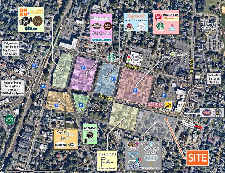 230-262 E Ridgewood Ave, Ridgewood, NJ à louer - Aérien – Image 2 sur 7