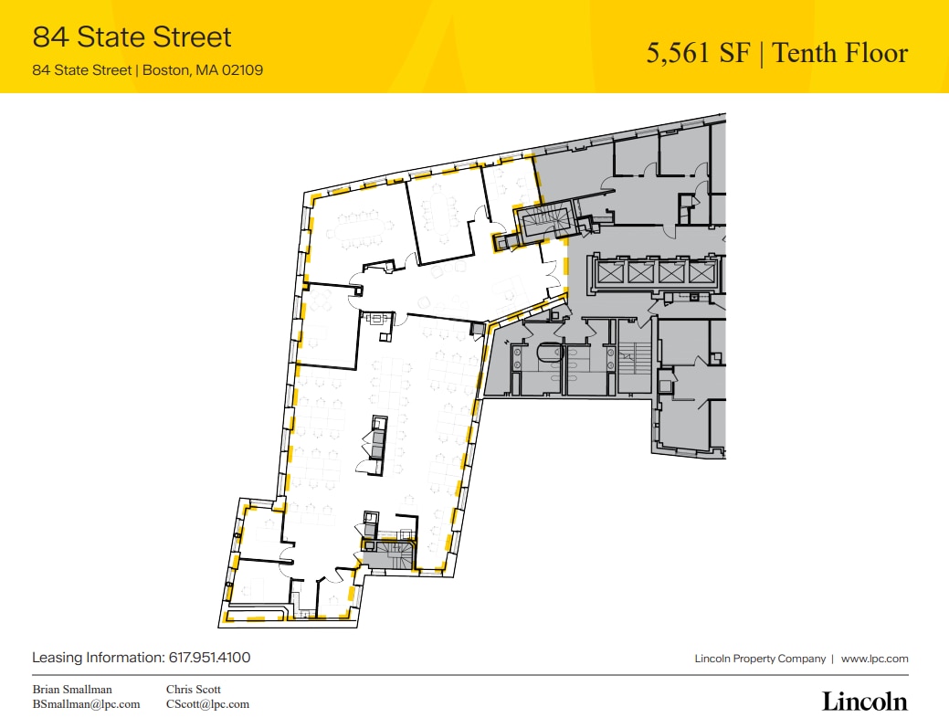 84 State St, Boston, MA à louer Plan d’étage– Image 1 sur 1