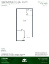 212 Technology Dr, Irvine, CA à louer Plan d’étage– Image 1 sur 1