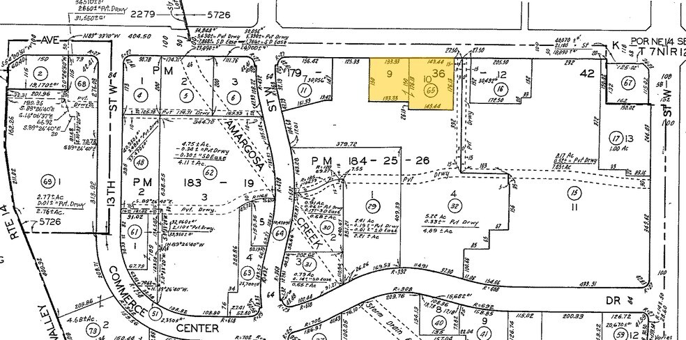 1100-1106 W Avenue K, Lancaster, CA à vendre - Plan cadastral – Image 2 sur 4