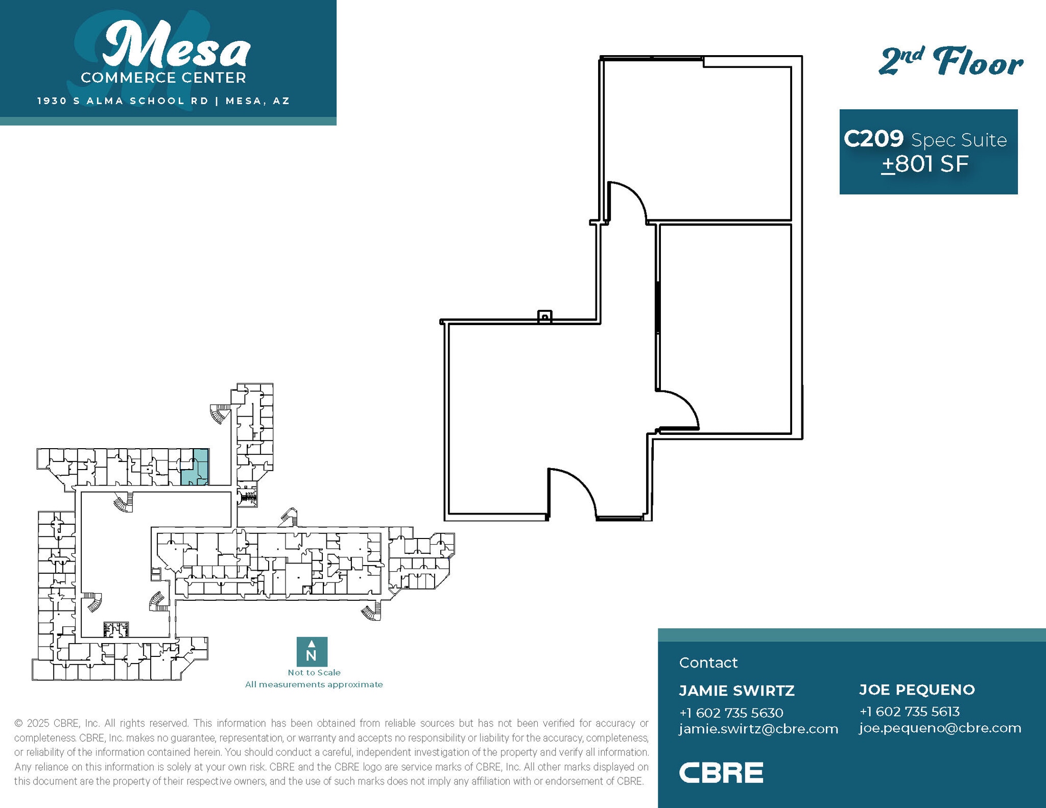 1930 S Alma School Rd, Mesa, AZ à louer Plan d’étage– Image 1 sur 6