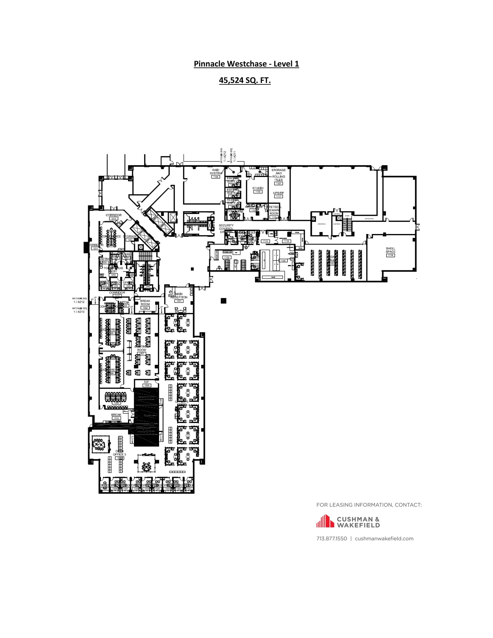 3010 Briarpark Dr, Houston, TX à louer Plan d’étage– Image 1 sur 1