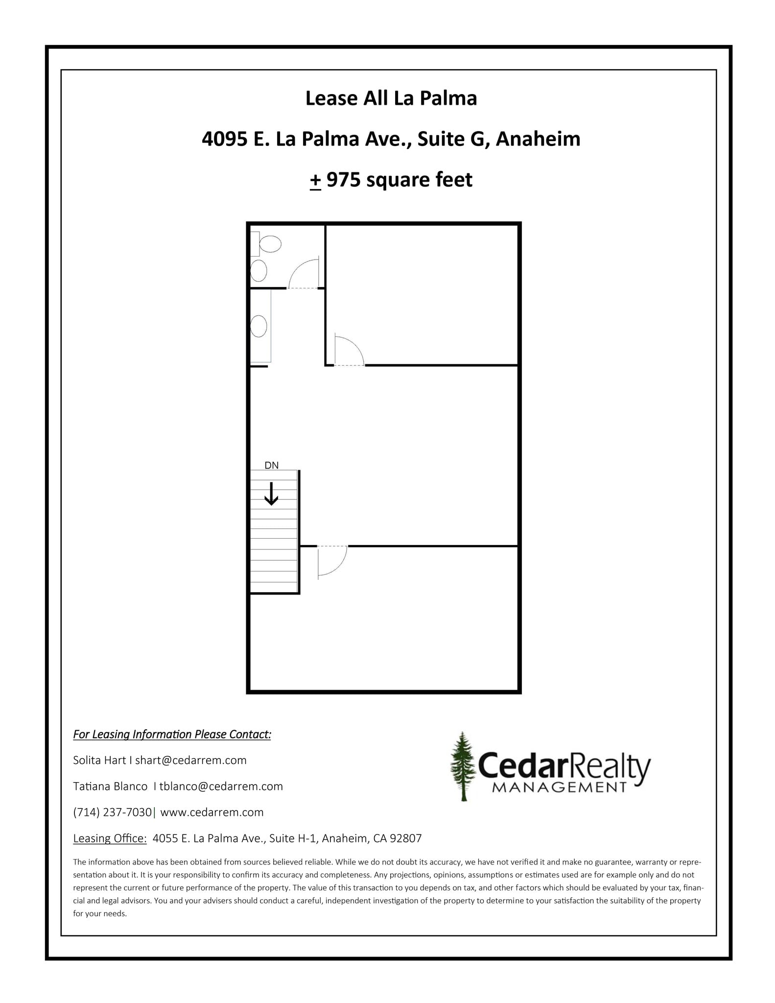 4095 E La Palma Ave, Anaheim, CA à louer Plan de site– Image 1 sur 1